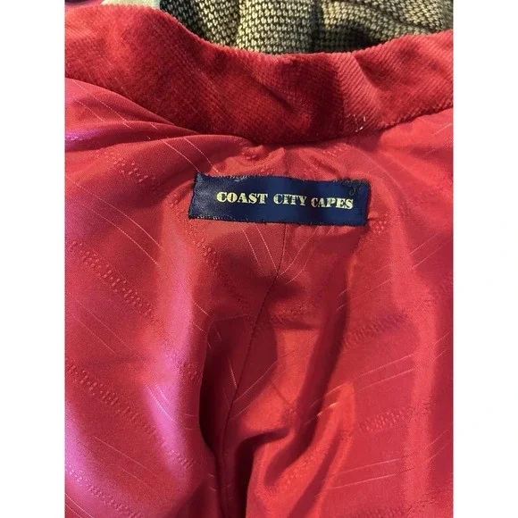 Victorian Style Red Beaded Caplet Womans Edwardian Wear High Quality Vintage